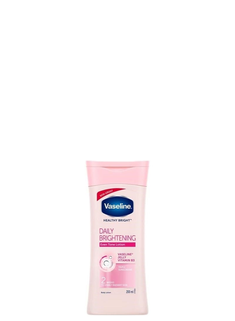 Vaseline Healthy Bright Body Lotion 400 ml & Vaseline Healthy Bright Daily Brightening Body Lotion, For Healthy & Glowing Skin, 200 ml - Image 2